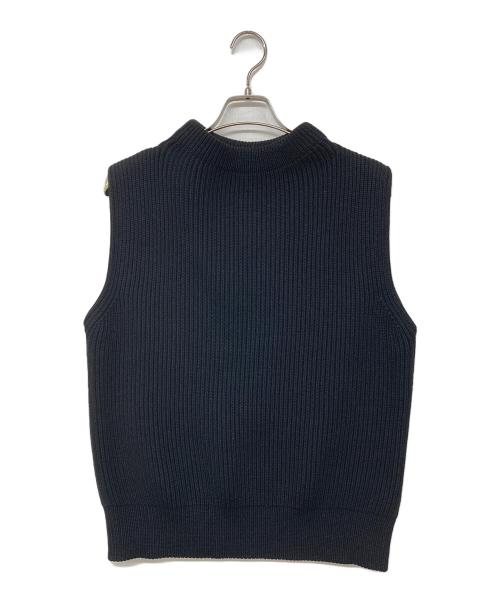 ANDERSEN-ANDERSEN（アンデルセン アンデルセン）Andersen-Andersen (アンデルセン アンデルセン) メリノウールニットベスト ネイビー サイズ:Mの古着・服飾アイテム
