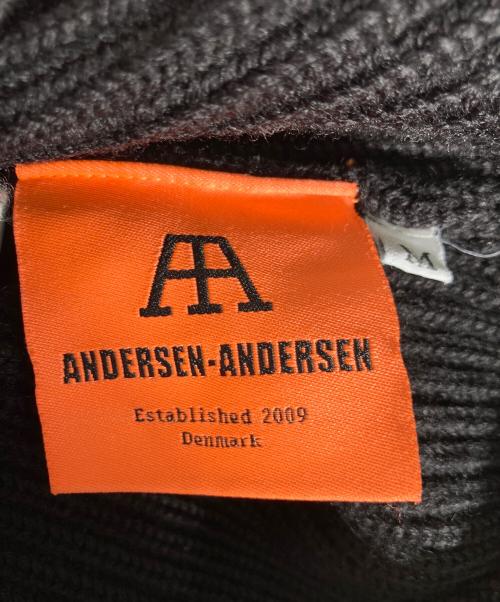ANDERSEN-ANDERSEN（アンデルセン アンデルセン）Andersen-Andersen (アンデルセン アンデルセン) メリノウールニットベスト ネイビー サイズ:Mの古着・服飾アイテム