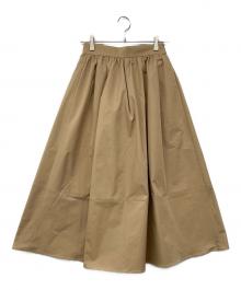 regleam（リグリーム）の古着「VOLUME TUCK SKIRT / ボリュームタックスカート」｜ベージュ