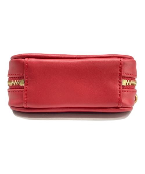 MIU MIU（ミュウミュウ）MIU MIU (ミュウミュウ) MIU MIU ボー レザー マイクロバッグ レッドの古着・服飾アイテム