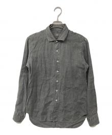 COLINA（コリーナ）の古着「リネンシャツ」｜ブラック