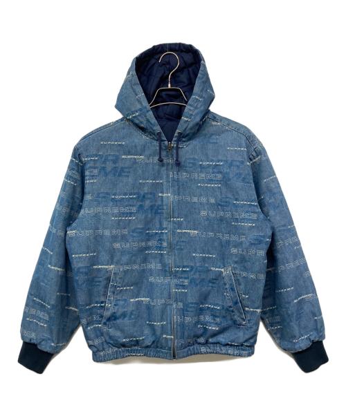 SUPREME（シュプリーム）SUPREME (シュプリーム) Reversible Dimensions Logo Denim Work Jacket/リバーシブル ディメンションズ ロゴ デニム ワーク ジャケット ブルー サイズ:Ｍの古着・服飾アイテム
