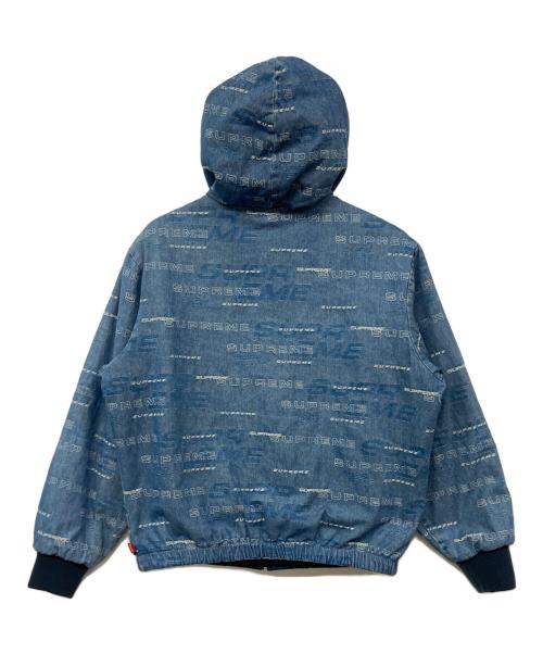 SUPREME（シュプリーム）SUPREME (シュプリーム) Reversible Dimensions Logo Denim Work Jacket/リバーシブル ディメンションズ ロゴ デニム ワーク ジャケット ブルー サイズ:Ｍの古着・服飾アイテム