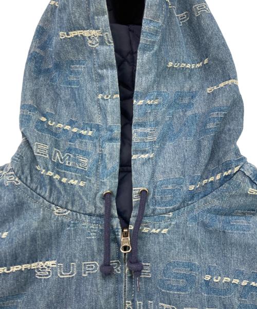 SUPREME（シュプリーム）SUPREME (シュプリーム) Reversible Dimensions Logo Denim Work Jacket/リバーシブル ディメンションズ ロゴ デニム ワーク ジャケット ブルー サイズ:Ｍの古着・服飾アイテム
