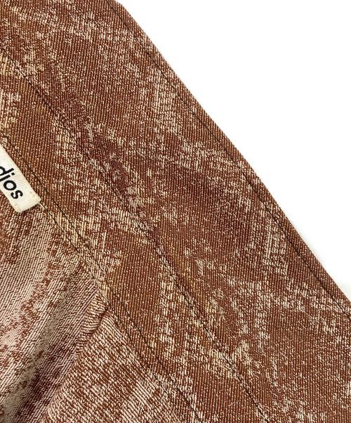 Acne studios（アクネ ストゥディオス）Acne studios (アクネ ストゥディオス) Python Print Jacquard Shirt / パイソンプリントジャガードシャツ ウエスタンシャツ ブラウン サイズ:46の古着・服飾アイテム