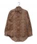 Acne studios（アクネ ストゥディオス）の古着「Python Print Jacquard Shirt / パイソンプリントジャガードシャツ ウエスタンシャツ」｜ブラウン