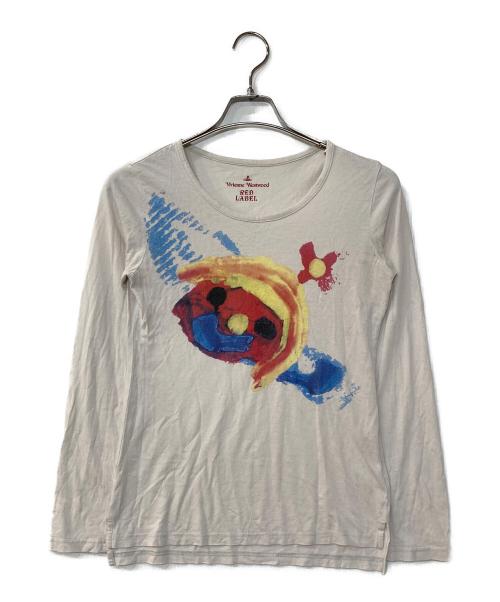 Vivienne Westwood RED LABEL（ヴィヴィアンウエストウッドレッドレーベル）Vivienne Westwood RED LABEL (ヴィヴィアンウエストウッドレッドレーベル) キッズモンスターL/S TEE ホワイト サイズ:2の古着・服飾アイテム
