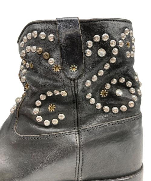 ISABEL MARANT（イザベルマラン）ISABEL MARANT (イザベルマラン) スタッズショートウェスタンブーツ ブラック サイズ:38の古着・服飾アイテム