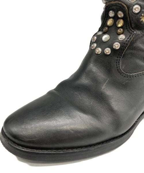 ISABEL MARANT（イザベルマラン）ISABEL MARANT (イザベルマラン) スタッズショートウェスタンブーツ ブラック サイズ:38の古着・服飾アイテム