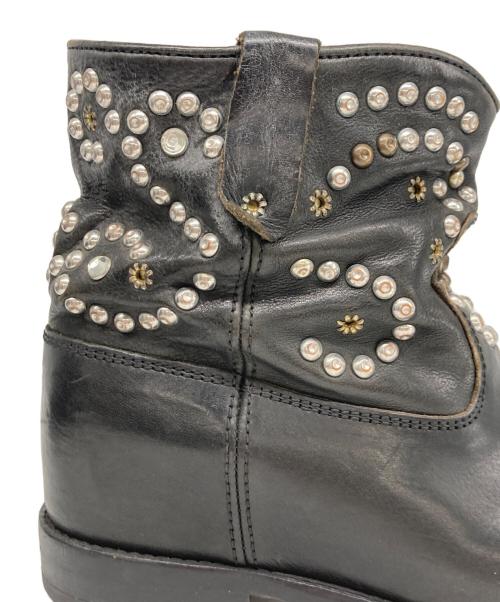 ISABEL MARANT（イザベルマラン）ISABEL MARANT (イザベルマラン) スタッズショートウェスタンブーツ ブラック サイズ:38の古着・服飾アイテム