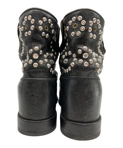 ISABEL MARANT（イザベルマラン）ISABEL MARANT (イザベルマラン) スタッズショートウェスタンブーツ ブラック サイズ:38の古着・服飾アイテム