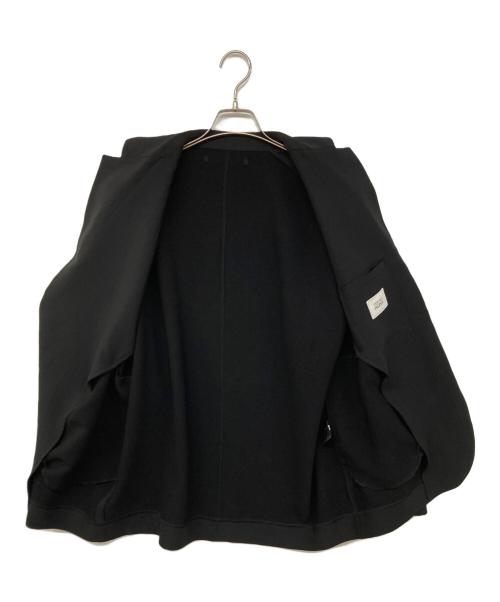 UNITED ARROWS & SONS（ユナイテッドアローズ アンド サンズ）UNITED ARROWS & SONS (ユナイテッドアローズ アンド サンズ) PE BUTTONLES JACKET / ボタンレスジャケット ブラック サイズ:Lの古着・服飾アイテム