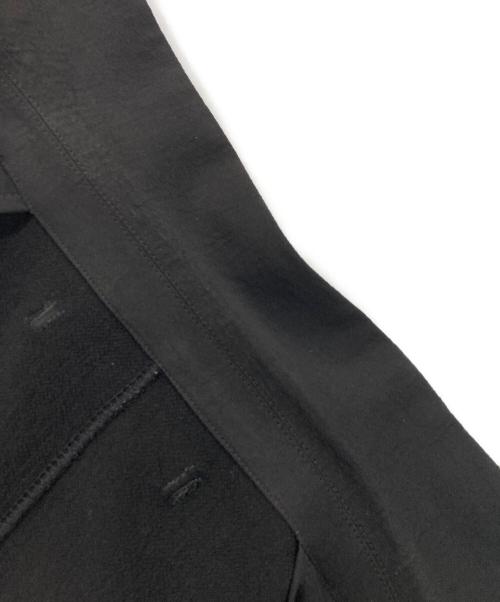 UNITED ARROWS & SONS（ユナイテッドアローズ アンド サンズ）UNITED ARROWS & SONS (ユナイテッドアローズ アンド サンズ) PE BUTTONLES JACKET / ボタンレスジャケット ブラック サイズ:Lの古着・服飾アイテム