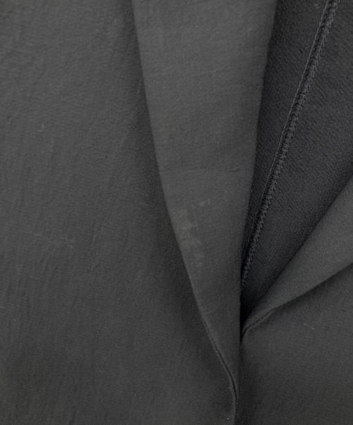 UNITED ARROWS & SONS（ユナイテッドアローズ アンド サンズ）UNITED ARROWS & SONS (ユナイテッドアローズ アンド サンズ) PE BUTTONLES JACKET / ボタンレスジャケット ブラック サイズ:Lの古着・服飾アイテム