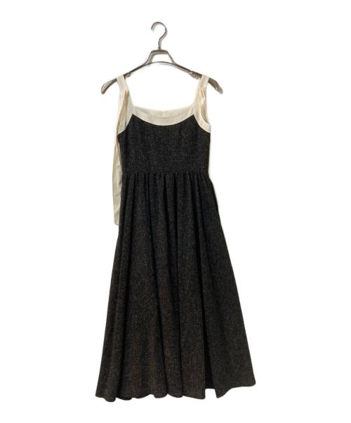 HER LIP TO（ハーリップトゥ）HER LIP TO (ハーリップトゥ) Tweed Long Dress ブラック サイズ:Sの古着・服飾アイテム