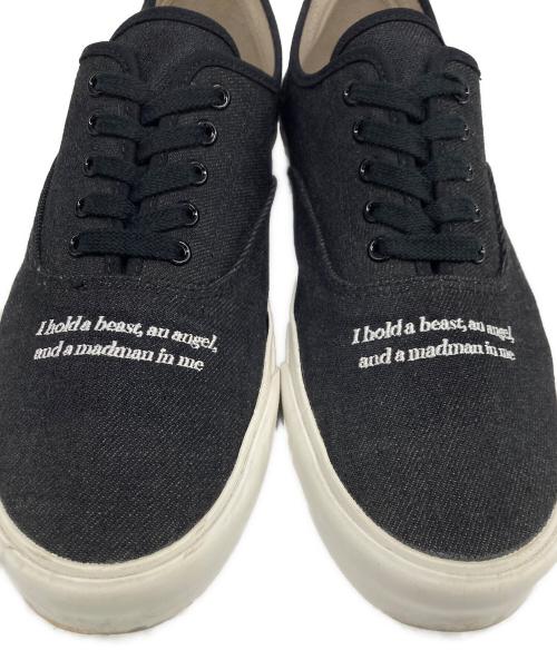 UNDERCOVER（アンダーカバー）UNDERCOVER (アンダーカバー) denim deck shoes / デニムデッキシューズ ブラック サイズ:Lの古着・服飾アイテム