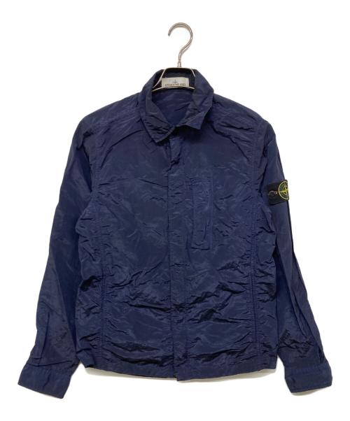 STONE ISLAND（ストーンアイランド）STONE ISLAND (ストーンアイランド) nylon metal ナイロンメタル ジップジャケット ネイビー サイズ:Sの古着・服飾アイテム