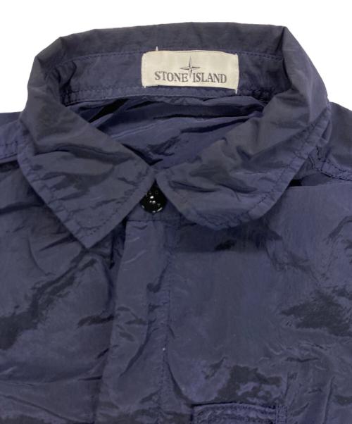 STONE ISLAND（ストーンアイランド）STONE ISLAND (ストーンアイランド) nylon metal ナイロンメタル ジップジャケット ネイビー サイズ:Sの古着・服飾アイテム