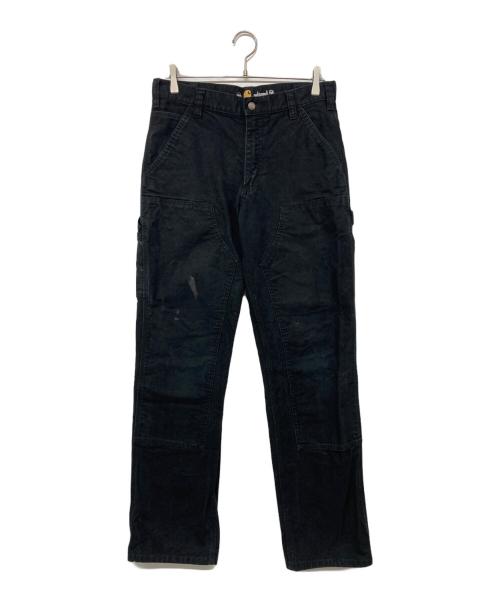 CarHartt（カーハート）CarHartt (カーハート) ダブルニーパンツ ブラック サイズ:32×34の古着・服飾アイテム