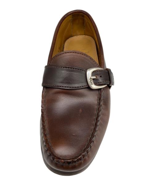POLO RALPH LAUREN（ポロ・ラルフローレン）POLO RALPH LAUREN (ポロ・ラルフローレン) シングルモンクストラップローファー ブラウン サイズ:6 1/2の古着・服飾アイテム