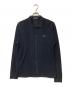 FRED PERRY（フレッドペリー）の古着「POINTELLE PANEL LS KNIT SHIRT クルーネックニット セーター」｜ブラック