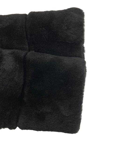 parigot（パリゴ）parigot (パリゴ) ラビットノーカラーファージャケット ブラック サイズ:記載なしの古着・服飾アイテム