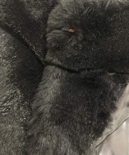 parigot（パリゴ）parigot (パリゴ) ラビットノーカラーファージャケット ブラック サイズ:記載なしの古着・服飾アイテム