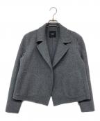 theoryセオリー）の古着「Sileena New Divide Blazer / カシミヤ ウールミックスフェルトジャケット」｜グレー