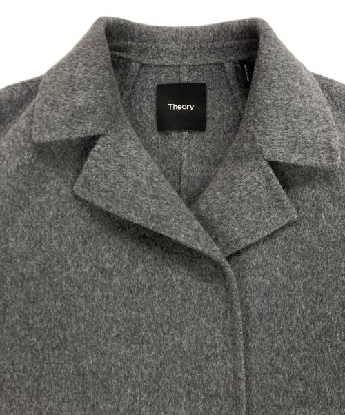 theory（セオリー）theory (セオリー) Sileena New Divide Blazer / カシミヤ ウールミックスフェルトジャケット グレー サイズ:Pの古着・服飾アイテム