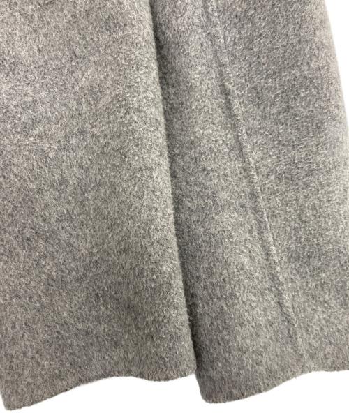 INDIVI（インディヴィ）INDIVI (インディヴィ) リバーノーカラーショートコート グレー サイズ:05の古着・服飾アイテム