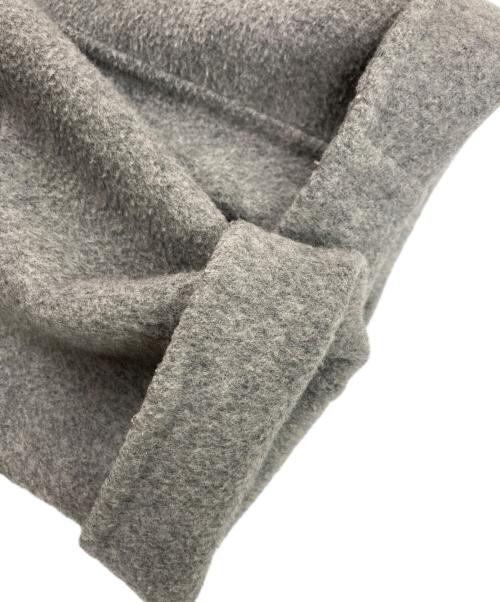 INDIVI（インディヴィ）INDIVI (インディヴィ) リバーノーカラーショートコート グレー サイズ:05の古着・服飾アイテム