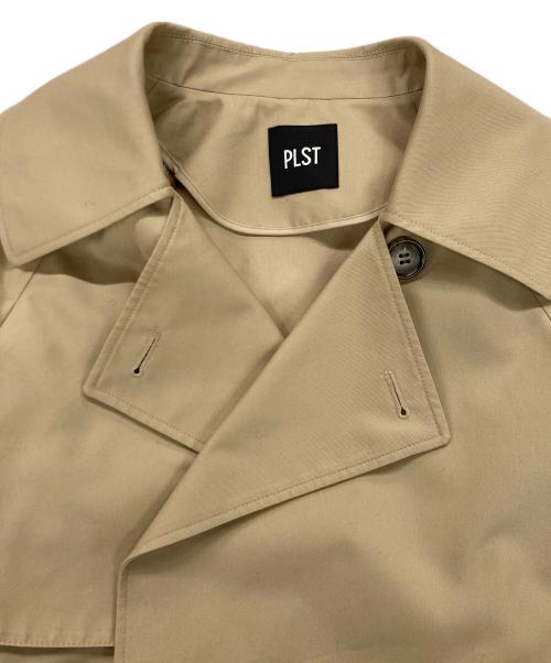 PLST（プラステ）PLST (プラステ) リラクシーショートトレンチコート ベージュ サイズ:Sの古着・服飾アイテム