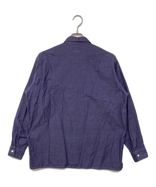 COMOLI（コモリ）COMOLI (コモリ) open collar shirt / オープン カラー シャツ ブルー サイズ:2の古着・服飾アイテム