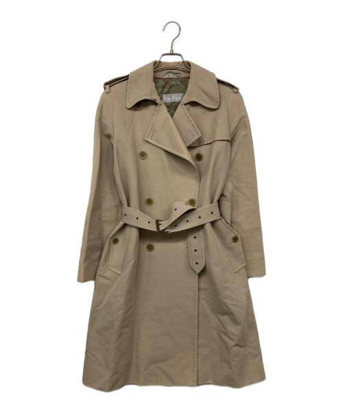 MaxMara（マックスマーラ）MaxMara (マックスマーラ) MaxMara トレンチコート 銀タグ ベージュ サイズ:42の古着・服飾アイテム