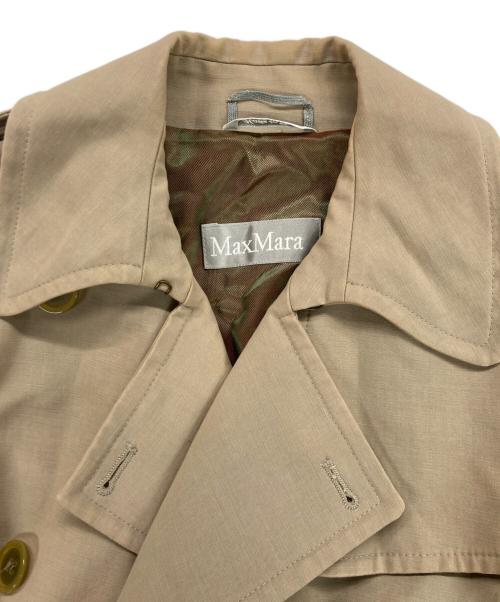 MaxMara（マックスマーラ）MaxMara (マックスマーラ) MaxMara トレンチコート 銀タグ ベージュ サイズ:42の古着・服飾アイテム