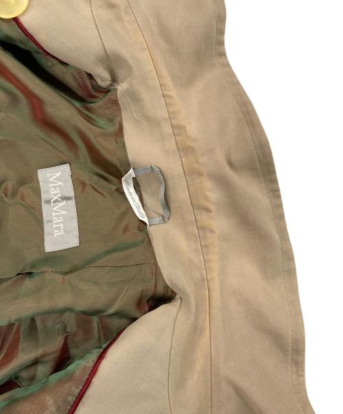 MaxMara（マックスマーラ）MaxMara (マックスマーラ) MaxMara トレンチコート 銀タグ ベージュ サイズ:42の古着・服飾アイテム