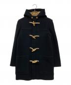 BURBERRYバーバリー）の古着「裏ノバチェックダッフルコート」｜ブラック