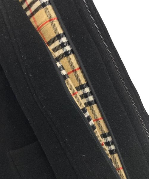 BURBERRY（バーバリー）BURBERRY (バーバリー) 裏ノバチェックダッフルコート ブラック サイズ:160㎝の古着・服飾アイテム