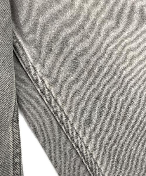 adidas（アディダス）adidas (アディダス) ADICOLOR FIREBIRD OVERSIZED DENIM PANT / ウォッシュドグレーデニム　Adilenium パンツ ブラック サイズ:24/30の古着・服飾アイテム