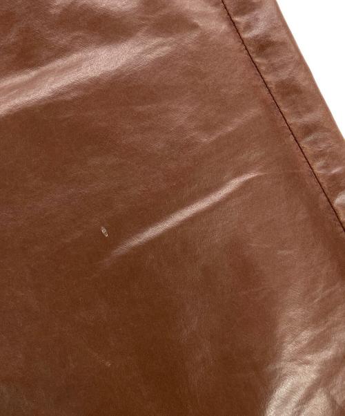 DRIES VAN NOTEN（ドリスヴァンノッテン）DRIES VAN NOTEN (ドリスヴァンノッテン) ポリウレタンコーティングパンツ ブラウン サイズ:W29の古着・服飾アイテム