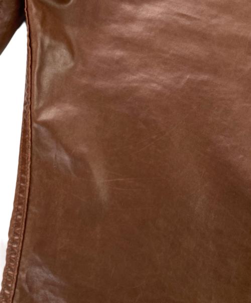 DRIES VAN NOTEN（ドリスヴァンノッテン）DRIES VAN NOTEN (ドリスヴァンノッテン) ポリウレタンコーティングパンツ ブラウン サイズ:W29の古着・服飾アイテム