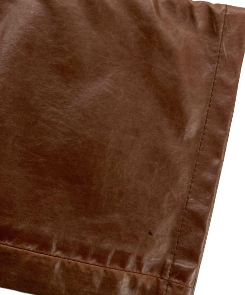 DRIES VAN NOTEN（ドリスヴァンノッテン）DRIES VAN NOTEN (ドリスヴァンノッテン) ポリウレタンコーティングパンツ ブラウン サイズ:W29の古着・服飾アイテム