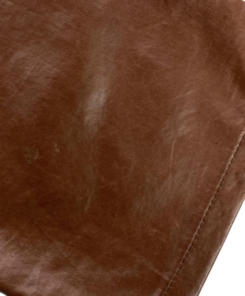 DRIES VAN NOTEN（ドリスヴァンノッテン）DRIES VAN NOTEN (ドリスヴァンノッテン) ポリウレタンコーティングパンツ ブラウン サイズ:W29の古着・服飾アイテム