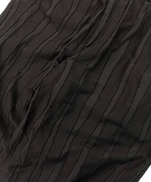 ISSEY MIYAKE MEN（イッセイミヤケメン）ISSEY MIYAKE MEN (イッセイミヤケメン) DYEING CUT JACQUARD PANTS/ダイイング カット ジャカード パンツ ブラック サイズ:1の古着・服飾アイテム