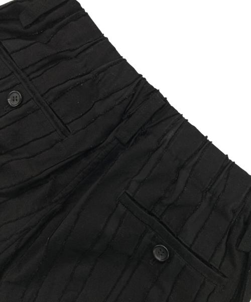 ISSEY MIYAKE MEN（イッセイミヤケメン）ISSEY MIYAKE MEN (イッセイミヤケメン) DYEING CUT JACQUARD PANTS/ダイイング カット ジャカード パンツ ブラック サイズ:1の古着・服飾アイテム
