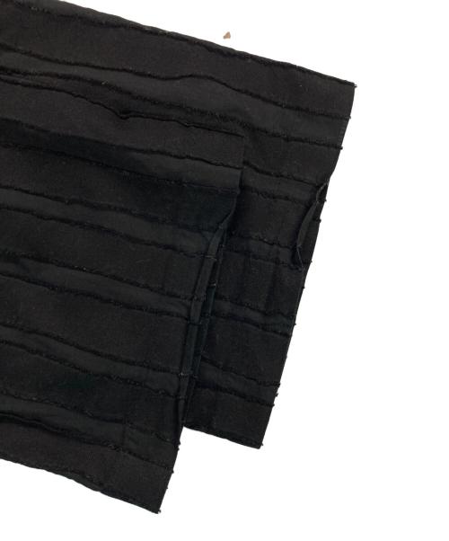 ISSEY MIYAKE MEN（イッセイミヤケメン）ISSEY MIYAKE MEN (イッセイミヤケメン) DYEING CUT JACQUARD PANTS/ダイイング カット ジャカード パンツ ブラック サイズ:1の古着・服飾アイテム