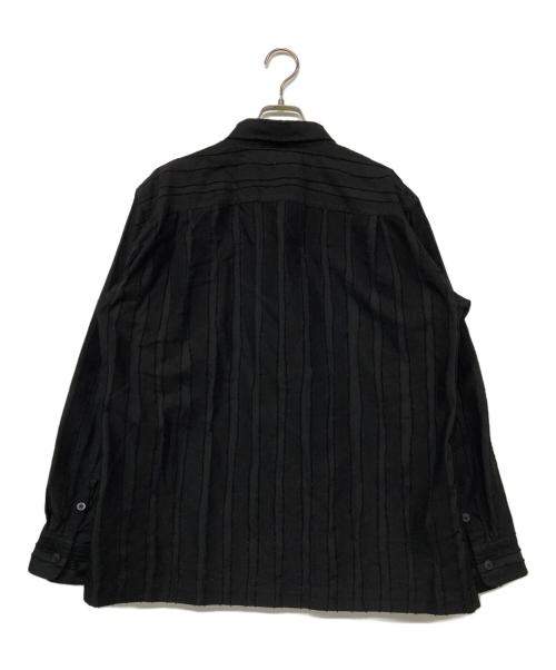 ISSEY MIYAKE MEN（イッセイミヤケメン）ISSEY MIYAKE MEN (イッセイミヤケメン) DYEING CUT JACQUARD SHIRT ブラック サイズ:2の古着・服飾アイテム