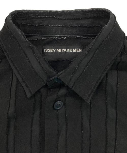 ISSEY MIYAKE MEN（イッセイミヤケメン）ISSEY MIYAKE MEN (イッセイミヤケメン) DYEING CUT JACQUARD SHIRT ブラック サイズ:2の古着・服飾アイテム