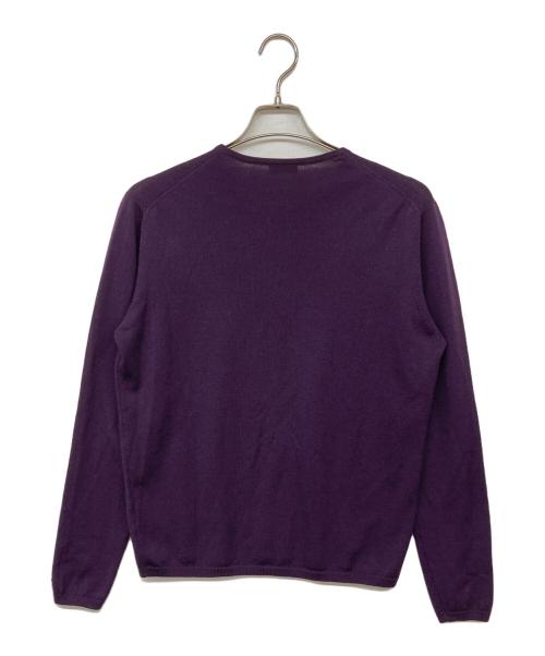 Cruciani（クルチアーニ）CRUCIANI (クルチアーニ) Vネックニット パープル サイズ:48の古着・服飾アイテム