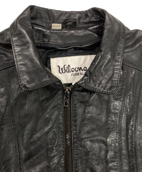 wilsons leather（ウィルソンズレザー）wilsons leather (ウィルソンズレザー) レザージャケット ブラック サイズ:40の古着・服飾アイテム